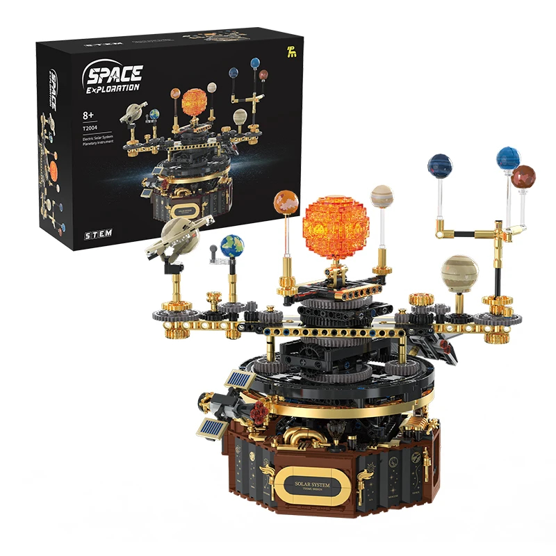 Solar System Orrery - Blok Bangunan STEM, Kit Model Orrery