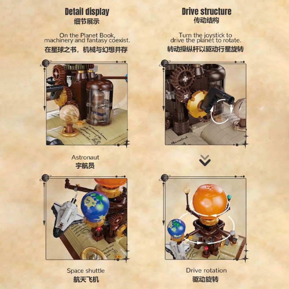 672pcs Blok Bangunan Tata Sury - Solar System Orrery ulasan dan harga