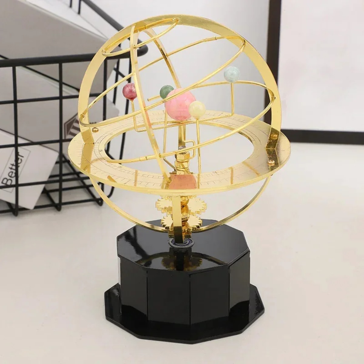 Model Tata Surya Mekanik Logam - Solar System Orrery ulasan dan harga